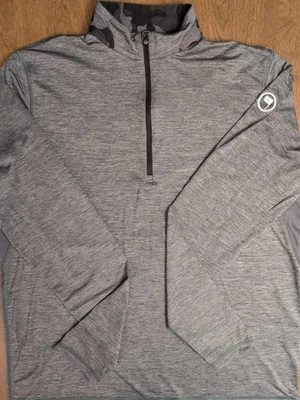 Pulôver esportivo masculino Greyson L quarto de zíper manga longa gola camuflada camisa de golfe - Imagem 1 de 4