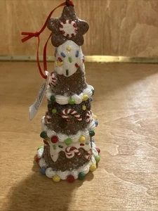 Gingerbread Style Christmas Tree Christmas Ornament 5.5 Inches  - Bild 1 von 5