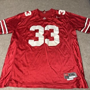 Camiseta de fútbol vintage Nike Team Ohio State Buckeyes #33 XXL cosida roja - Imagen 1 de 10