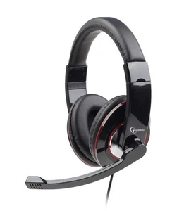 Gembird MHS-001 Stereo Headset glänzend schwarz - Bild 1 von 4