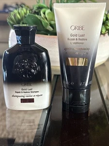 Oribe Gold Lust Repair & Restore Shampoo 75 ml & Conditioner 50 ml Travel Size - Picture 1 of 2