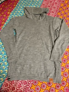Paka Alpaca Hoodie Sweater Gray Sz M - Picture 1 of 8