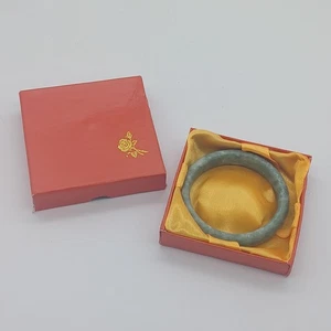 Vintage 1930s Art Deco Jade Agate Semi Precious Bangle Bracelet Lot 1 - Picture 1 of 4