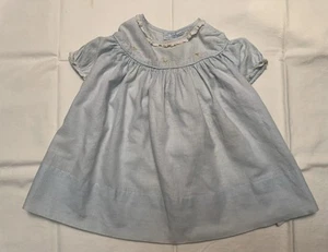 Vintage 1960s Nanette Originals Babe Frock Dress Light Blue Embroidery - Picture 1 of 5