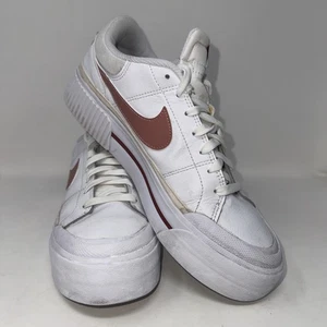 Nike Women’s Court Legacy Lift 'White Guava Ice' FQ8782-100 Size 10 - Picture 1 of 24