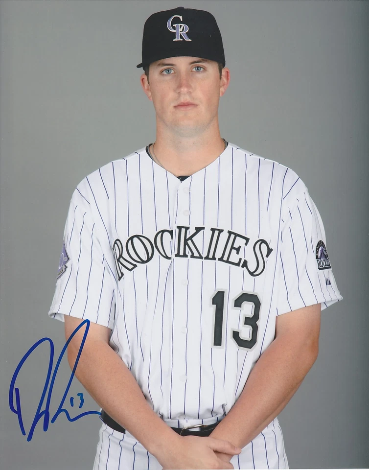 PÓSTER FOTOGRÁFICO 8X10 FIRMADO POR DREW POMERANZ COLORADO ROCKIES B Foto 1 de 1