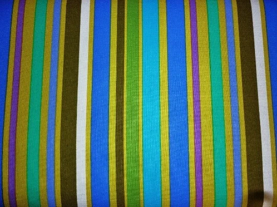 Pillow and Maxfield,-Pretty Bird Collection- Garden Stripe In Moss-LAST YARD-OOP - Image 1 of 1