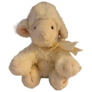 Peluche mouton Russ Berrie laine agneau 8 pouces crème farcie animal pépinière jouet décoration 