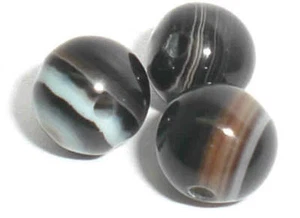 Achat. Perle. Perlen. Kugel. 4mm. Strang. - Picture 1 of 1