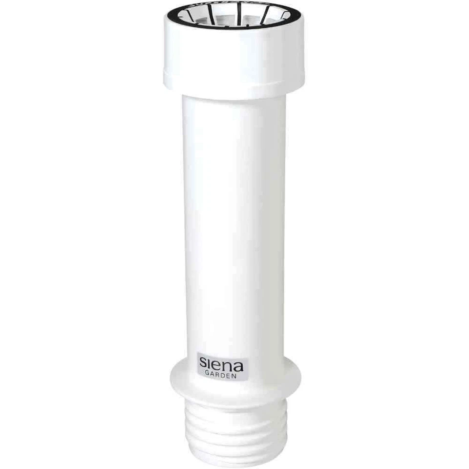 SIENA GARDEN Kunstoffrohr zu Beton Schirmständer, weiß, mit Supergrip-Überwurfmutter