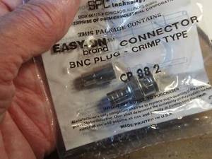 Qty 10: Easy-On Brand – BNC Male Connector – CP882 - SPC Technology NEW SEALED - Picture 1 of 9