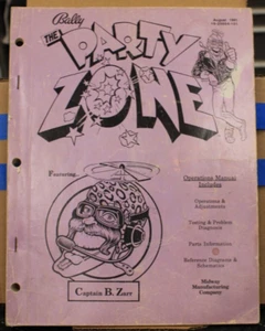 The Party Zone Pinball Service Manual - Bally - 1991 - Picture 1 of 3