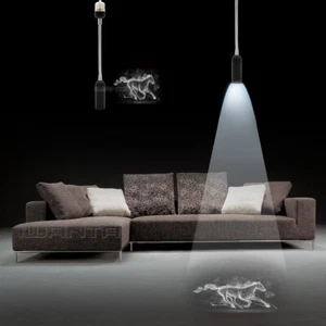 1x E26 E27 White Horse Decor Home Bar Indoor LED Lamp Projector Shadow light - Picture 1 of 12