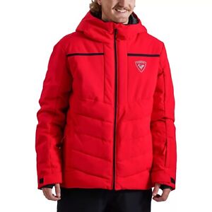 Men's ROSSIGNOL Puffy Insulated Ski Snow Jacket - SPORTS RED - #RLLMJ28