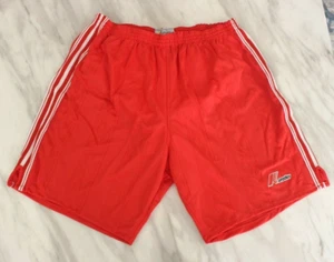 Puma Red Short Shiny Football Running Nylon Vintage Racing Sports 90s Rare XL - Picture 1 of 7