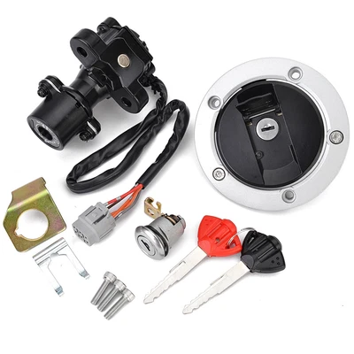 For Suzuki GSXR600 GSXR750 2006-2018 GSXR1000 Ignition Switch Seat Lock Key Kit - Image 1 of 4