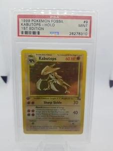 Kabutops #9/62 - 1st Edition - PSA 9 - Pokemon Card TCG - Fossil Set   - Picture 1 of 2