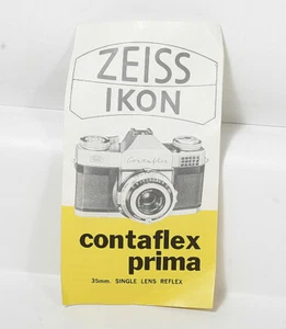 FOLLETO DE VENTAS ZEISS CONTAFLEX PRIMA/121716 - Imagen 1 de 1