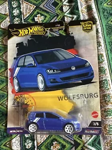 Hot Wheels Premium World Tour Wolfsburg Volkswagen Golf MK7 3/5 Car Culture Blue - Picture 1 of 1