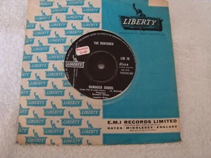 VENTURES -DAMAGED GOODS / THE NINTH WAVE - VINYL 7" -Liberty LIB 78 - Picture 1 of 1