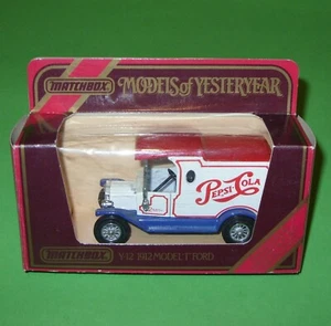 Streichholzschachtel Yesteryears/Y12 1912 Modell T Ford Van 'Pepsi Cola' in Typ J Box - Bild 1 von 12
