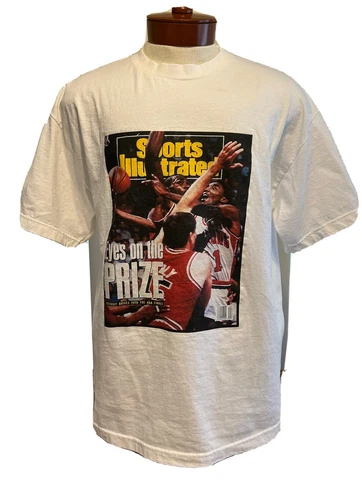 VTG Detroit Pistons Sports Illustrated Cover T Shirt White XL Cover