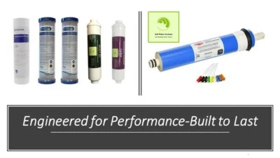 Juego de filtros de repuesto RO de 6 etapas con membrana Dow Filmtec y limitador de flujo Foto 1 de 4