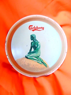Carlsberg Vintage Mermaid Tin Tray. - Image 1 of 3