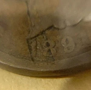 1891 Indian Head Cent Penny Major Planchet Mint Error, Possible Strike Thru RARE - Picture 1 of 3