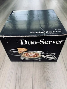 Neu, Leonard versilbert Caddy mit Deckel Anchor Hocking Kasserolle Duo Servierer - Bild 1 von 2