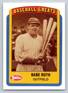 1990 Swell Baseball Greats #10 Babe Ruth (ref 198706)