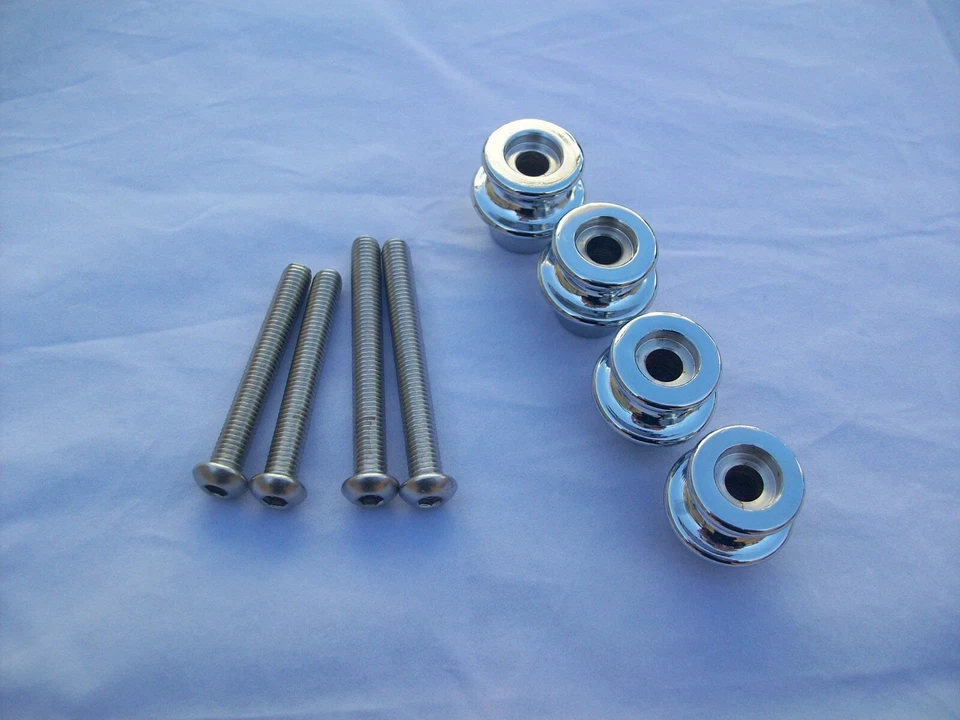 "NUEVO" Honda Shadow Aero VT 1100 C3 Cromo Bungee Knobs - Un juego de 4 Foto 1 de 1