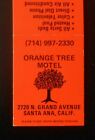 1970S Aasco Match Orange Tree Motel Home Of The King Size Water Bed Santa Ana Ca