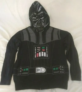 Star Wars Darth Vader Cosplay Hoodie durchsichtige Augen auf Kapuze Größe Lg - Bild 1 von 4