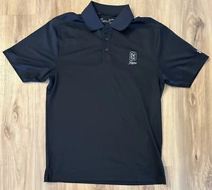 Under Armour Black Golf Polo Shirt The Players - TPC Sawgrass Florida Mens Small - Picture 1 of 7