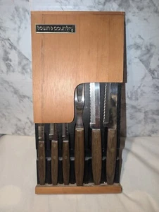 Washington Forge Town & Country 6 Knife Set Wall Mount Stainless Forgecraft USA - Picture 1 of 12