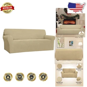Elegant Elastic Bottom Sofa Cover - Machine Washable for Easy Care & Protection - Picture 1 of 9