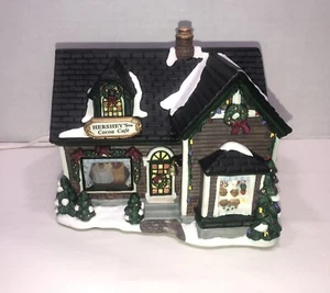Hershey’s Holiday Village ~ Cocoa Cafe ~ Limited Edition 2001 Lighted House - Picture 1 of 12