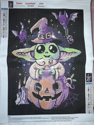 Sombrero de brujas Yoda Star Wars Diamond Art nuevo en caja en calabaza 30 cm × 40 cm nuevo en caja Foto 1 de 4