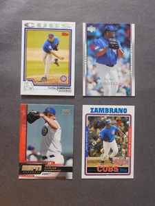 Carlos Zambrano 4 Card Lot - Picture 1 of 2