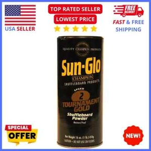Tournament Shuffleboard Powder - Speed 2 Gold Wax, Fast Glide & Consistent Play - Picture 1 of 2