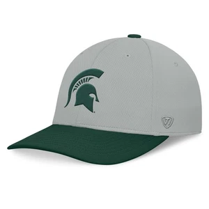 Men's Top of the World Gray/Green Michigan State Spartans Mick Flex Hat - Picture 1 of 4