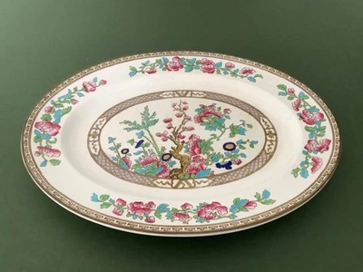 Antique Sampson Bridgwood " Indian Tree" Oval Serving Platter 31.5cm x 24.5cm - Image 1 of 4