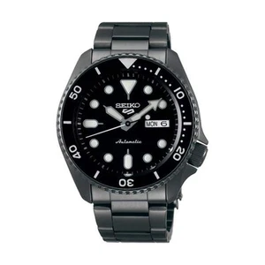 Reloj automático Seiko 5 Sports SRPD65K1 para hombre, esfera negra, acero inoxidable negro - Imagen 1 de 4