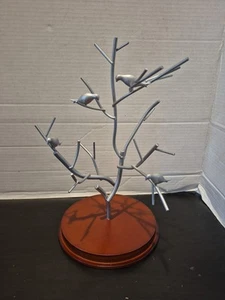 Tree Branch With Birds Jewelry Stand Display Organizer Holder - Picture 1 of 4