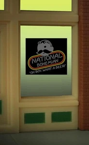 Miller Engineering 8845 Natty Boh Beer Window Sign - Picture 1 of 1