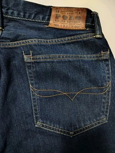 Polo Ralph Lauren Jeans Herren 31x30 Slim Fit Straight Blau Denim Dark Wash - Bild 1 von 13