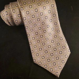 Corbata para hombre JOS A BANK hecha a mano en ITALIA 100 % seda azul plata 59x 3,75 - Imagen 1 de 4