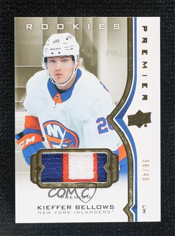 2020-21 Upper Deck Premier Rookies /49 Kieffer Bellows #91 Rookie Patch RC - Image 1 of 2