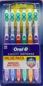 6 PK Oral-B Cavity Defense (SOFT) Multi color - Picture 1 of 1